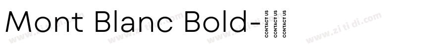 Mont Blanc Bold字体转换
